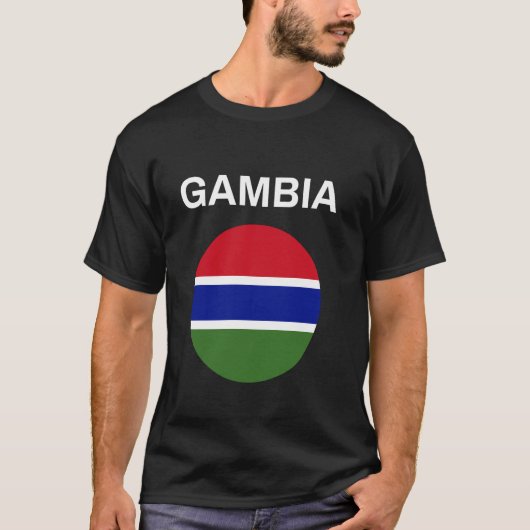 T-shirt Drapeau de la Gambie Moderne (Devant)