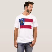 T-shirt Drapeau de la Géorgie (Devant entier)