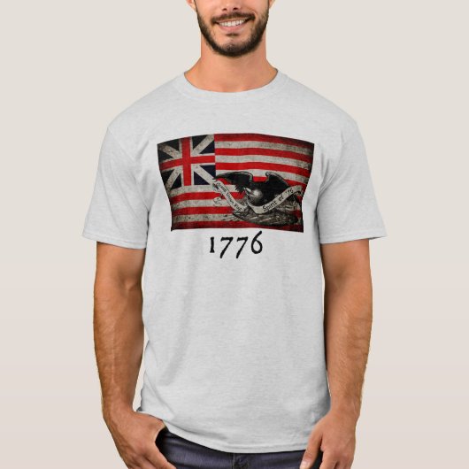 T-shirt Drapeau de la Grande Union 1776 (Devant)