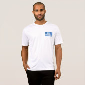 T-shirt Drapeau de la Grèce (Devant entier)