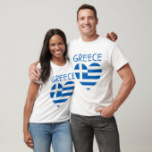 T-shirt drapeau de la Grèce (Unisexe)