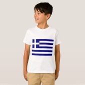 T-shirt Drapeau de la Grèce (Devant entier)