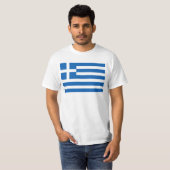 T-shirt Drapeau de la Grèce (Devant entier)