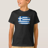 T-shirt Drapeau de la Grèce (Devant)