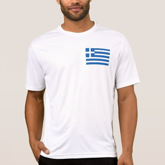 T-shirt Drapeau de la Grèce (Devant)