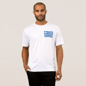 T-shirt Drapeau de la Grèce (Devant entier)