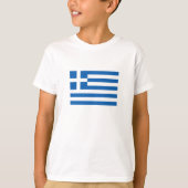 T-shirt Drapeau de la Grèce (Devant)