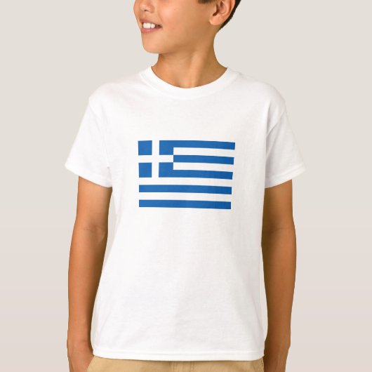 T-shirt Drapeau de la Grèce (Devant)