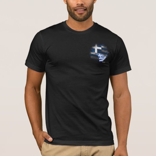T-shirt Drapeau de la Grèce (Devant)