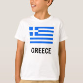 T-shirt Drapeau de la Grèce (Devant)