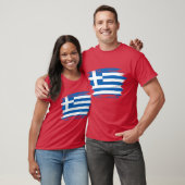 T-shirt Drapeau de la Grèce (Unisexe)