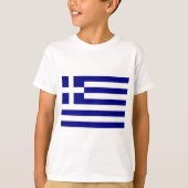 T-shirt Drapeau de la Grèce (Devant)