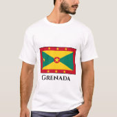 T-shirt Drapeau de la Grenade (Devant)