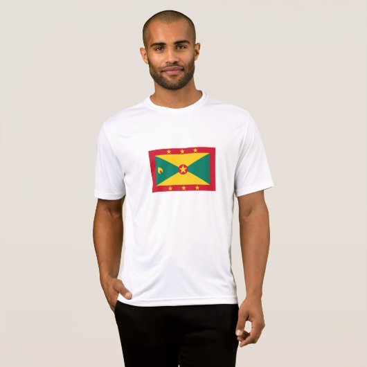 T-shirt Drapeau de la Grenade (Devant entier)