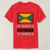 T-shirt Drapeau de la Grenade (Design devant)