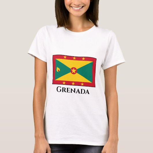 T-shirt Drapeau de la Grenade (Devant)