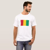 T-shirt Drapeau de la Guinée (Devant entier)