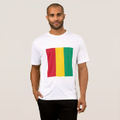T-shirt Drapeau de la Guinée (Devant entier)