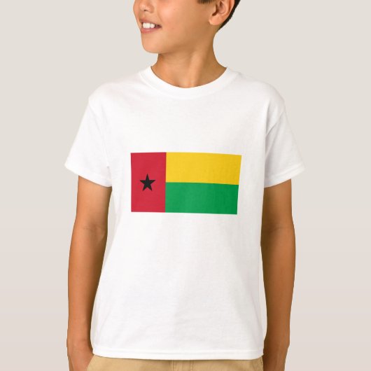 T-shirt Drapeau de la Guinée Bissau (Devant)