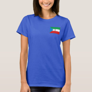 T-shirt Drapeau de la Guinée Équatoriale et carte dk T-Shi