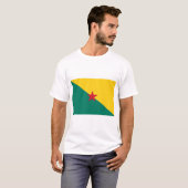 T-shirt Drapeau de la Guyane (Devant entier)
