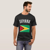 T-shirt Drapeau de la Guyane Guyanien Guyane (Devant entier)