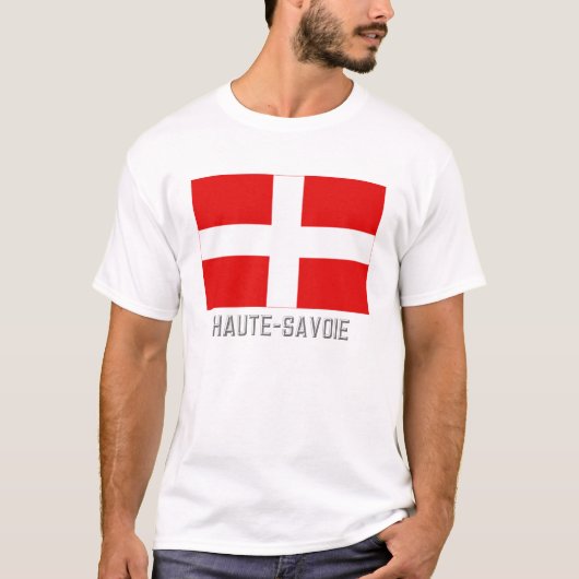 T-shirt Drapeau de la Haute-Savoie avec le nom (Devant)