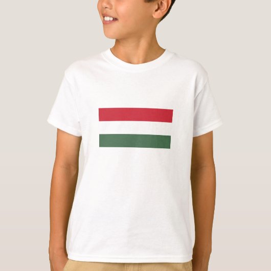 T-shirt Drapeau de la Hongrie (Devant)