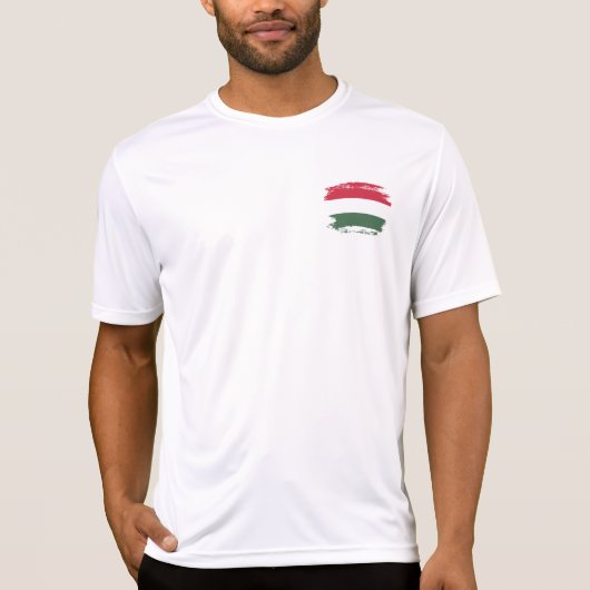 T-shirt Drapeau de la Hongrie (Devant)