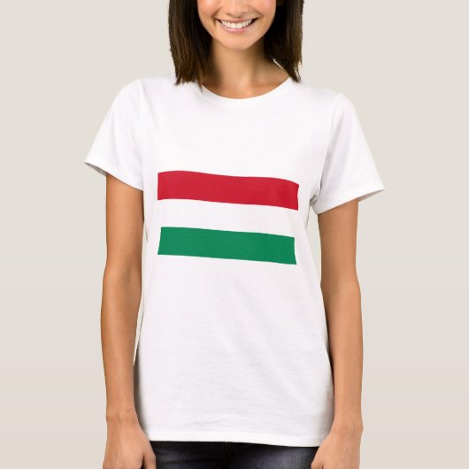 T-shirt drapeau de la Hongrie (Devant)