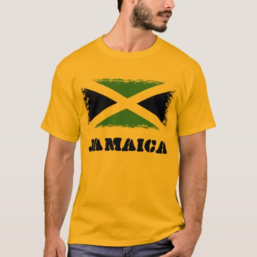 T-shirt drapeau de la Jamaïque (Devant)