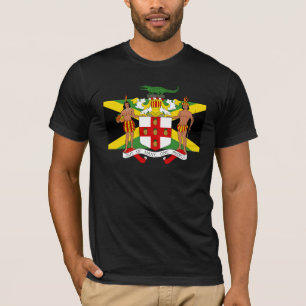 T-shirt Drapeau de la Jamaïque Armoiries arborant un T-sh