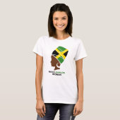 T-shirt Drapeau de la Jamaïque, fière jamaïcaine (Devant entier)