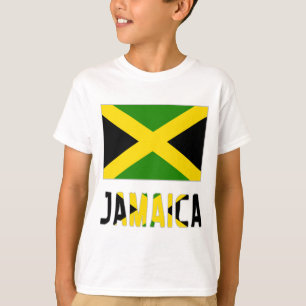 T-shirt Drapeau de la Jamaïque & Mot