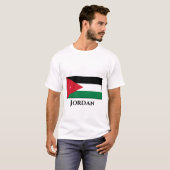 T-shirt Drapeau de la Jordanie (Devant entier)