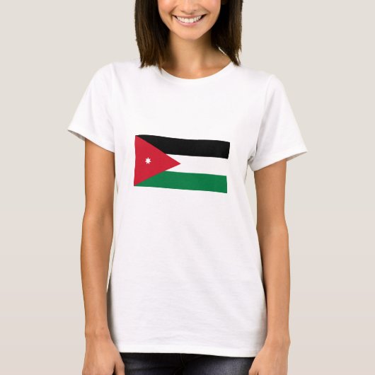 T-shirt Drapeau de la Jordanie (Devant)