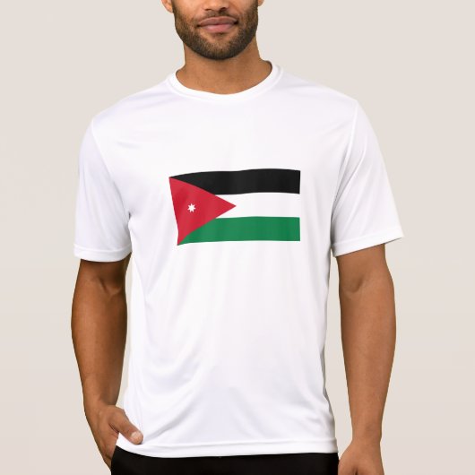 T-shirt Drapeau de la Jordanie (Devant)