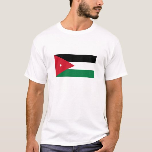T-shirt Drapeau de la Jordanie (Devant)