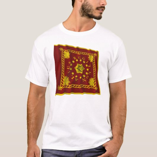 T-shirt Drapeau de la légion de Pulaski (Devant)