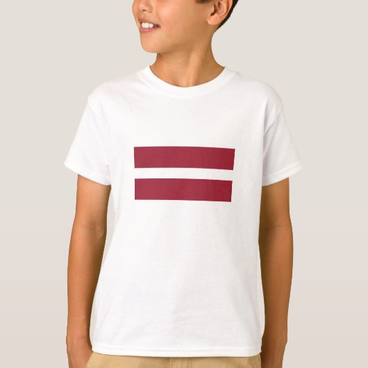 T-shirt Drapeau de la Lettonie (Devant)