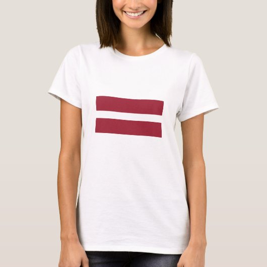 T-shirt Drapeau de la Lettonie (Devant)