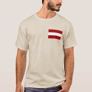 T-shirt Drapeau de la Lettonie