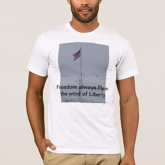 T-shirt Drapeau de la liberté (Devant)