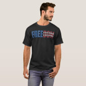 T-shirt Drapeau de la Liberté Américain (Devant entier)