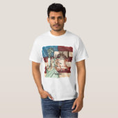 T-shirt Drapeau de la Liberté des États-Unis (Devant entier)