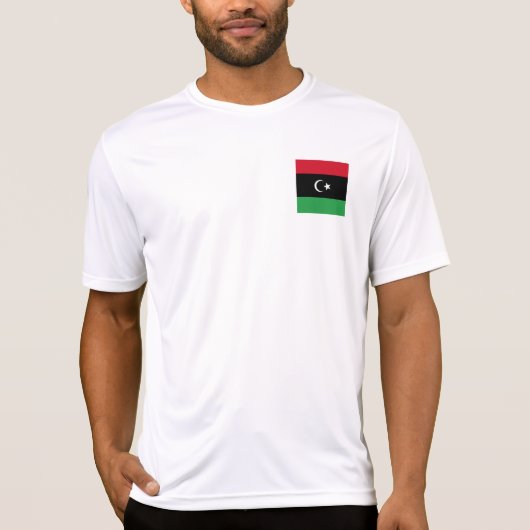 T-shirt Drapeau de la Libye (Devant)
