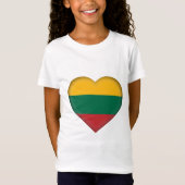 T-Shirt Drapeau de la Lithuanie (Devant)