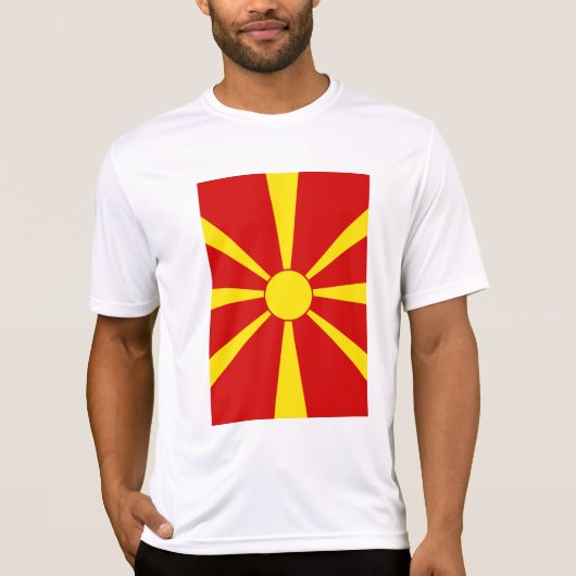 T-shirt Drapeau de la Macédoine du Nord (Devant)