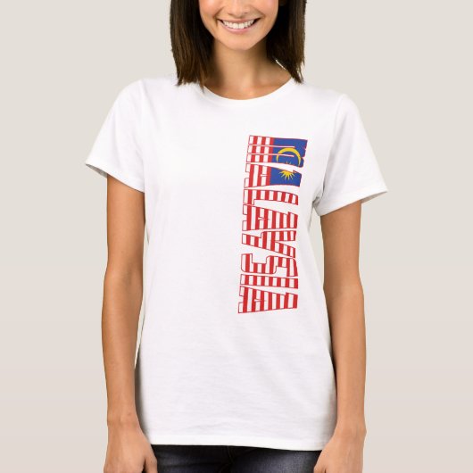 T-shirt Drapeau de la Malaisie (Devant)