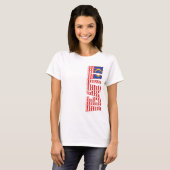 T-shirt Drapeau de la Malaisie (Devant entier)